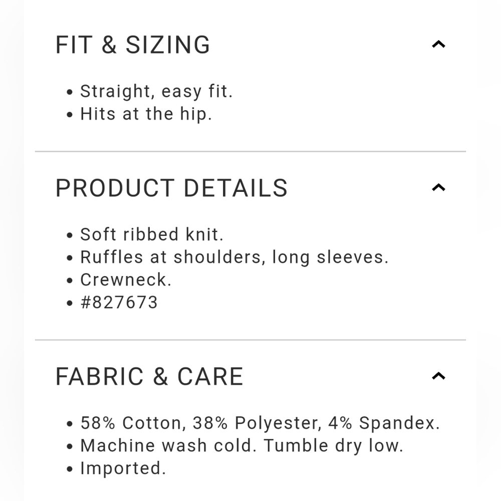 GAP 💚Ribbed Ruffle T-shirt - Picture 3 of 7